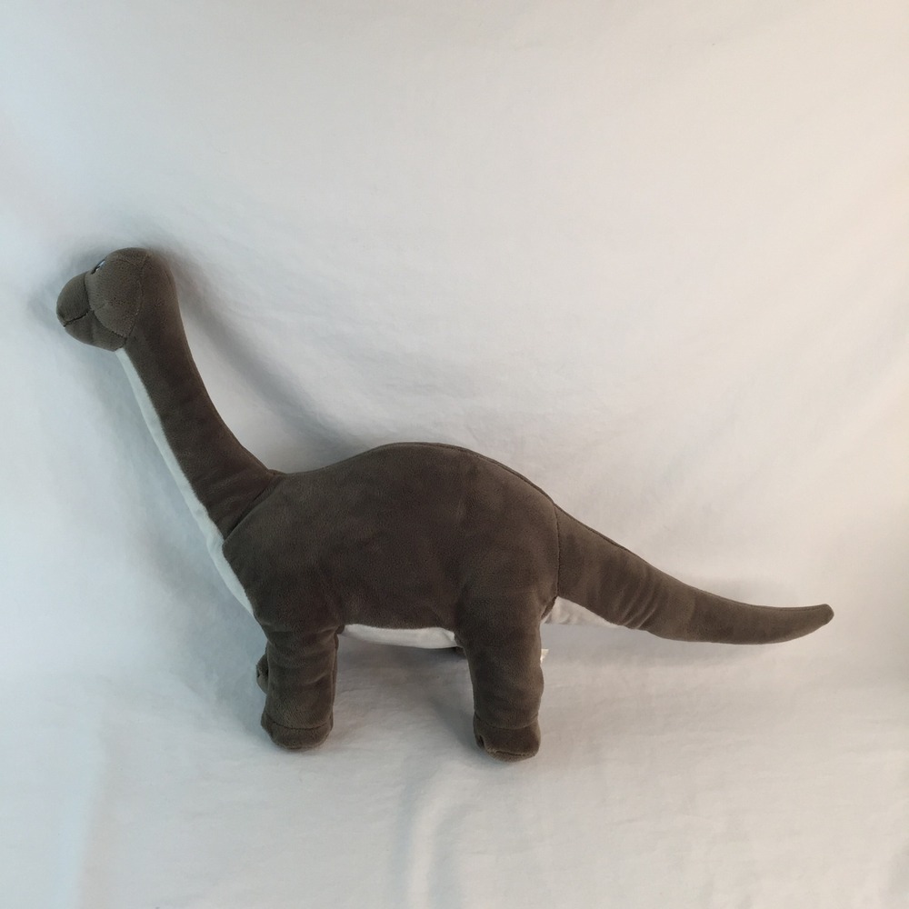 IKEA JATTELIK Dinosaur Plush Set 18" Green Stegosaurus 22" Brown Brontosaurus - Picture 7 of 13